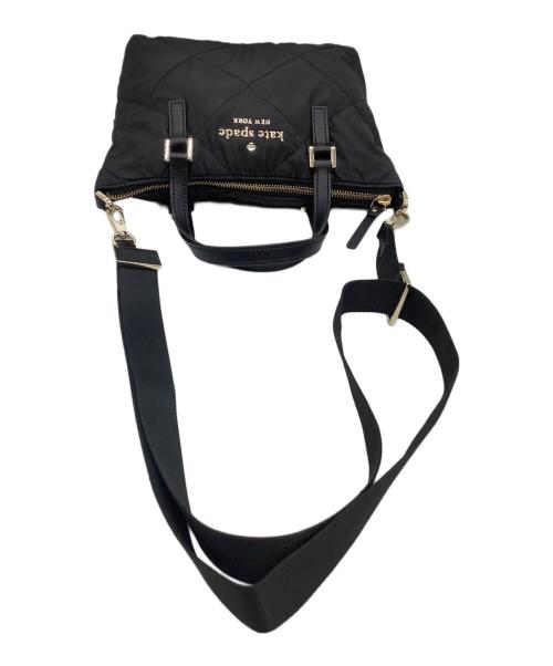 Kate Spade（ケイトスペード）Kate Spade (ケイトスペード) キルティング2WAYショルダーバッグ ブラックの古着・服飾アイテム