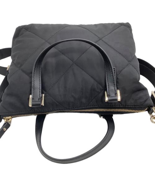 Kate Spade（ケイトスペード）Kate Spade (ケイトスペード) キルティング2WAYショルダーバッグ ブラックの古着・服飾アイテム