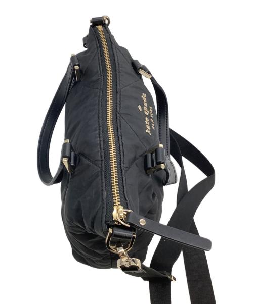 Kate Spade（ケイトスペード）Kate Spade (ケイトスペード) キルティング2WAYショルダーバッグ ブラックの古着・服飾アイテム