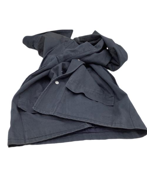 A.P.C.（アーペーセー）A.P.C. (アーペーセー) コーチジャケット ネイビー×ブラウン サイズ:Mの古着・服飾アイテム