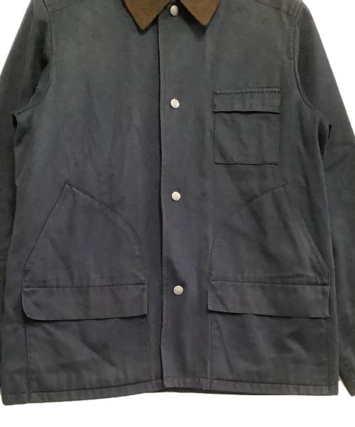 A.P.C.（アーペーセー）A.P.C. (アーペーセー) コーチジャケット ネイビー×ブラウン サイズ:Mの古着・服飾アイテム