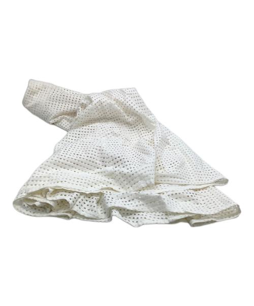 CLANE（クラネ）CLANE (クラネ) ドットメッシュスカート オフホワイト 未使用品の古着・服飾アイテム