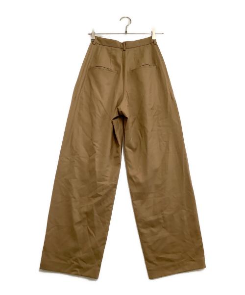 CLANE（クラネ）CLANE (クラネ) タックパンツ　	WOOL BASIC TUCK PANTS ブラウン 未使用品の古着・服飾アイテム