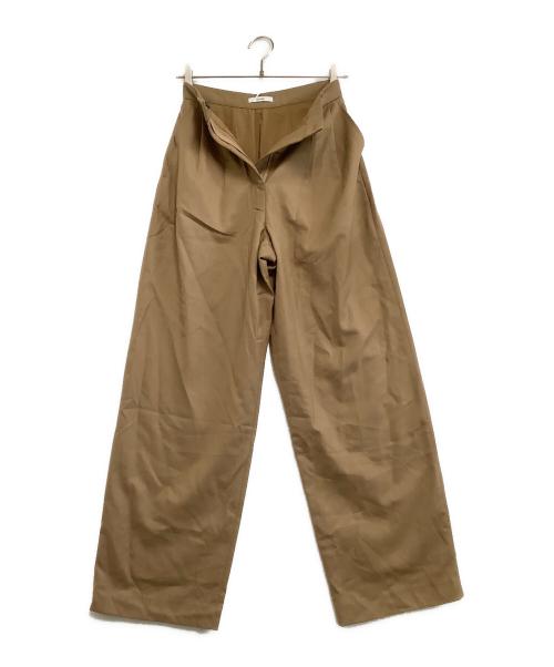 CLANE（クラネ）CLANE (クラネ) タックパンツ　	WOOL BASIC TUCK PANTS ブラウン 未使用品の古着・服飾アイテム