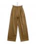 CLANE（クラネ）の古着「タックパンツ　	WOOL BASIC TUCK PANTS」｜ブラウン