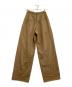 CLANE (クラネ) タックパンツ　	WOOL BASIC TUCK PANTS ブラウン 未使用品：9000円
