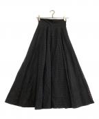 CLANEクラネ）の古着「トッドメッシュスカート」｜ブラック