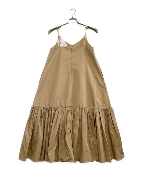 CLANE（クラネ）CLANE (クラネ) キャミソールワンピース 	VOLUME GATHER CAMISOLE DRESS ベージュ サイズ:1 未使用品の古着・服飾アイテム