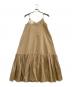 CLANE (クラネ) キャミソールワンピース 	VOLUME GATHER CAMISOLE DRESS ベージュ サイズ:1 未使用品：8000円