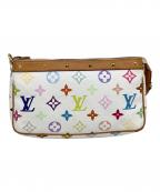 LOUIS VUITTONルイ ヴィトン）の古着「アクセサリーポーチ モノグラム・マルチカラー ポシェット・アクセソワール」｜ホワイト