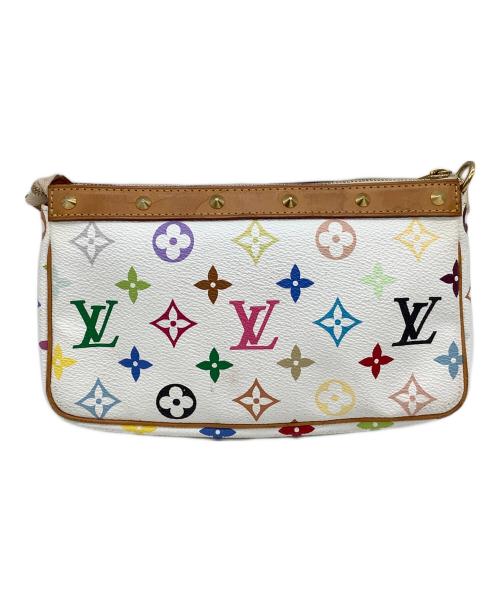 LOUIS VUITTON（ルイ ヴィトン）LOUIS VUITTON (ルイ ヴィトン) アクセサリーポーチ モノグラム・マルチカラー ポシェット・アクセソワール ホワイトの古着・服飾アイテム