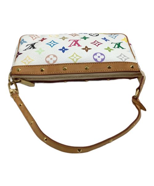 LOUIS VUITTON（ルイ ヴィトン）LOUIS VUITTON (ルイ ヴィトン) アクセサリーポーチ モノグラム・マルチカラー ポシェット・アクセソワール ホワイトの古着・服飾アイテム