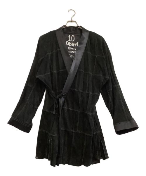 Denham（デンハム）Denham (デンハム) スウェードキモノジャケット　10 DENHAM YEAR ANNIVERSARY ブラック サイズ:Lの古着・服飾アイテム