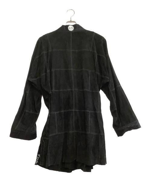 Denham（デンハム）Denham (デンハム) スウェードキモノジャケット　10 DENHAM YEAR ANNIVERSARY ブラック サイズ:Lの古着・服飾アイテム