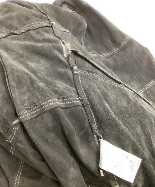 Denham（デンハム）Denham (デンハム) スウェードキモノジャケット　10 DENHAM YEAR ANNIVERSARY ブラック サイズ:Lの古着・服飾アイテム