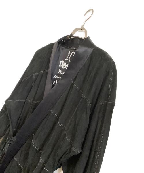 Denham（デンハム）Denham (デンハム) スウェードキモノジャケット　10 DENHAM YEAR ANNIVERSARY ブラック サイズ:Lの古着・服飾アイテム