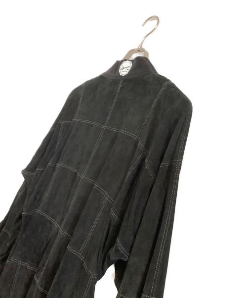 Denham（デンハム）Denham (デンハム) スウェードキモノジャケット　10 DENHAM YEAR ANNIVERSARY ブラック サイズ:Lの古着・服飾アイテム