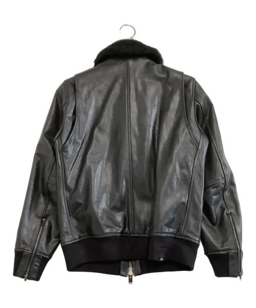 Denham（デンハム）Denham (デンハム) A-2レザージャケット ブラック サイズ:Mの古着・服飾アイテム