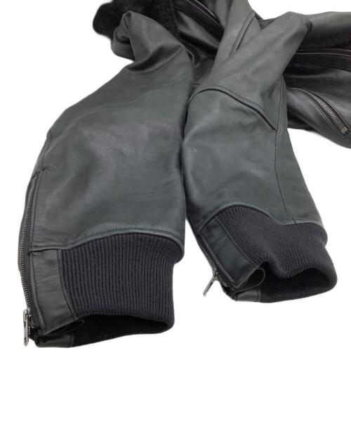 Denham（デンハム）Denham (デンハム) A-2レザージャケット ブラック サイズ:Mの古着・服飾アイテム