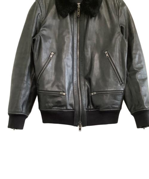 Denham（デンハム）Denham (デンハム) A-2レザージャケット ブラック サイズ:Mの古着・服飾アイテム