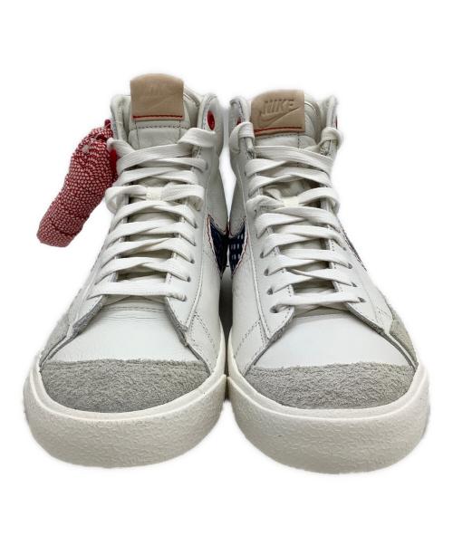 NIKE（ナイキ）NIKE (ナイキ) Denham (デンハム) ミッドカットスニーカー BLAZER MID '77 ホワイト×ネイビー サイズ:28の古着・服飾アイテム