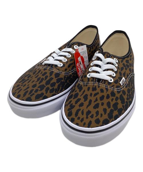 VANS（バンズ）VANS (バンズ) WACKO MARIA (ワコマリア) ローカットスニーカー レオパード柄 ブラウン×ブラック サイズ:28.5の古着・服飾アイテム