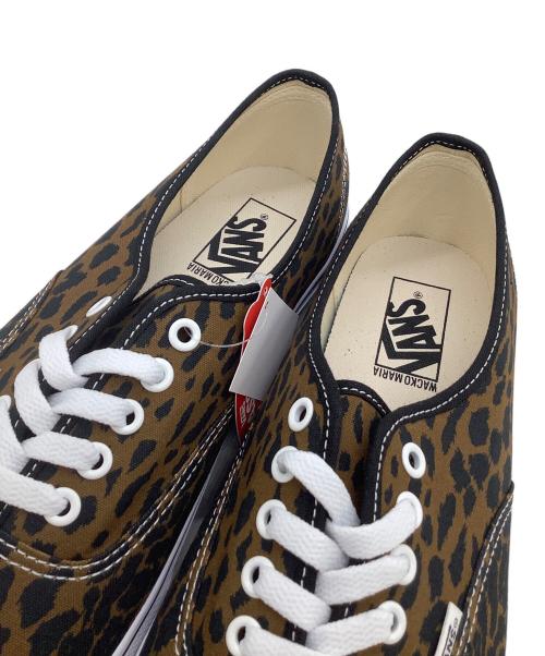 VANS（バンズ）VANS (バンズ) WACKO MARIA (ワコマリア) ローカットスニーカー レオパード柄 ブラウン×ブラック サイズ:28.5の古着・服飾アイテム