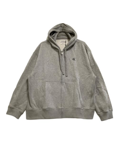 Calvin Klein（カルバンクライン）Calvin Klein (カルバンクライン) ジップパーカー グレー サイズ:L 未使用品の古着・服飾アイテム