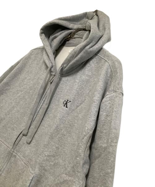 Calvin Klein（カルバンクライン）Calvin Klein (カルバンクライン) ジップパーカー グレー サイズ:L 未使用品の古着・服飾アイテム