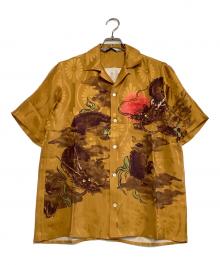 NIPOALOHA（二ポアロハ）の古着「アロハシャツ SHORT SLEEVE ALOHA SHIRT SUPER BEAVERコラボ 限定品」｜マスタード