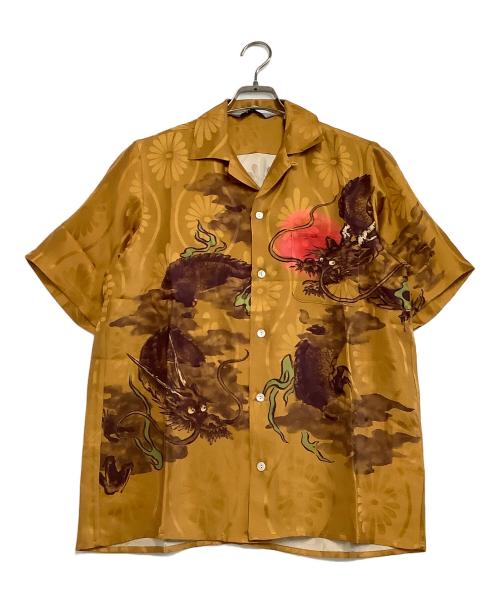 NIPOALOHA（二ポアロハ）NIPOALOHA (二ポアロハ) アロハシャツ SHORT SLEEVE ALOHA SHIRT SUPER BEAVERコラボ 限定品 マスタード サイズ:1 未使用品の古着・服飾アイテム