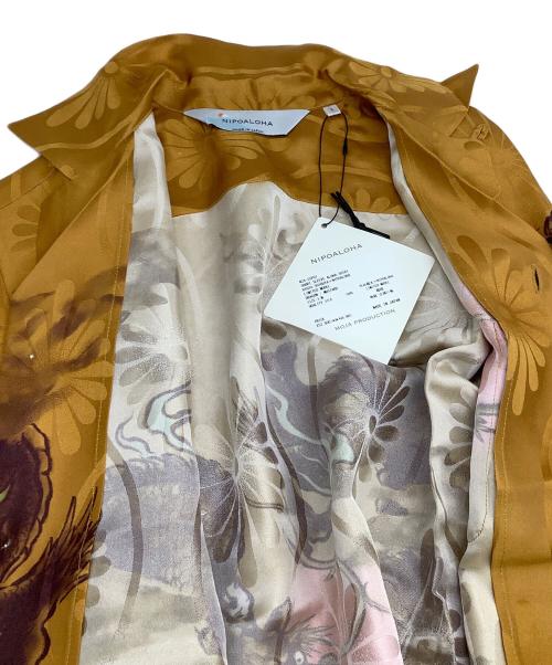 NIPOALOHA（二ポアロハ）NIPOALOHA (二ポアロハ) アロハシャツ SHORT SLEEVE ALOHA SHIRT SUPER BEAVERコラボ 限定品 マスタード サイズ:1 未使用品の古着・服飾アイテム