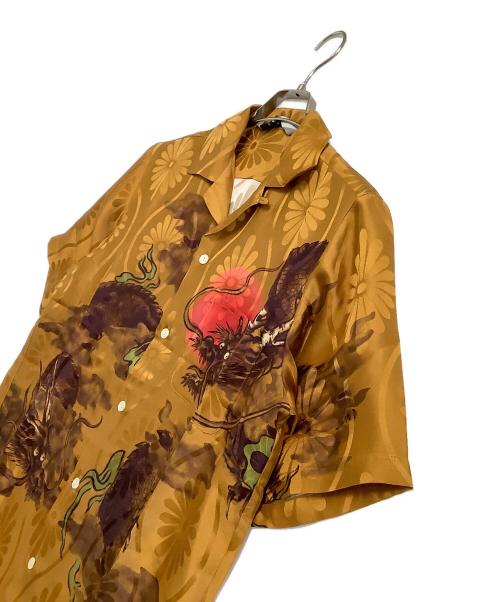 NIPOALOHA（二ポアロハ）NIPOALOHA (二ポアロハ) アロハシャツ SHORT SLEEVE ALOHA SHIRT SUPER BEAVERコラボ 限定品 マスタード サイズ:1 未使用品の古着・服飾アイテム