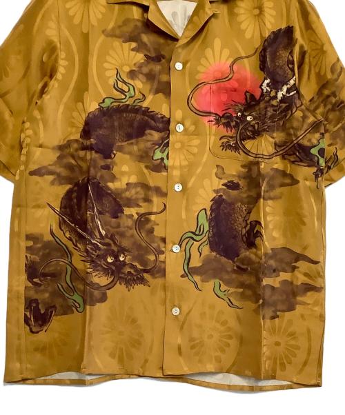 NIPOALOHA（二ポアロハ）NIPOALOHA (二ポアロハ) アロハシャツ SHORT SLEEVE ALOHA SHIRT SUPER BEAVERコラボ 限定品 マスタード サイズ:1 未使用品の古着・服飾アイテム