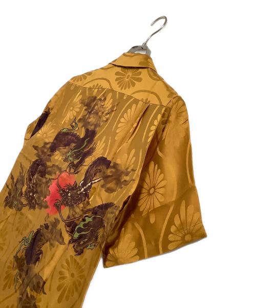 NIPOALOHA（二ポアロハ）NIPOALOHA (二ポアロハ) アロハシャツ SHORT SLEEVE ALOHA SHIRT SUPER BEAVERコラボ 限定品 マスタード サイズ:1 未使用品の古着・服飾アイテム