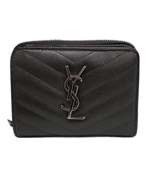 Saint Laurent Paris（サンローランパリ）Saint Laurent Paris (サンローランパリ) 2つ折り財布 グレー サイズ:表示なしの古着・服飾アイテム