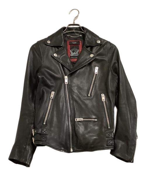 DIESEL（ディーゼル）DIESEL (ディーゼル) ダブルライダースジャケット ブラック サイズ:XSの古着・服飾アイテム