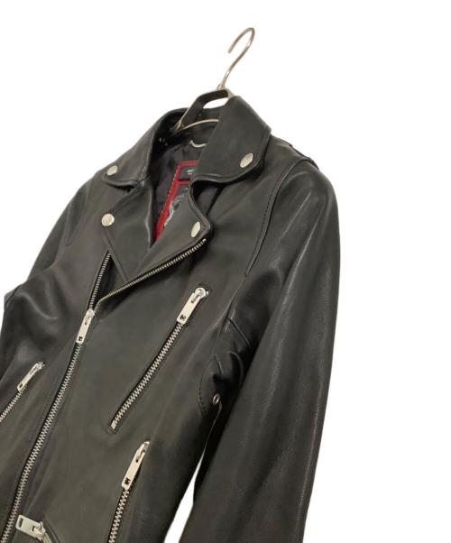 DIESEL（ディーゼル）DIESEL (ディーゼル) ダブルライダースジャケット ブラック サイズ:XSの古着・服飾アイテム