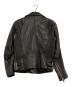 DIESEL (ディーゼル) ダブルライダースジャケット ブラック サイズ:XS：10000円