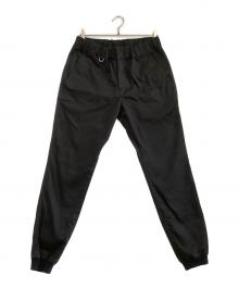 SOPHNET.（ソフネット）の古着「スリムフィット リブ デニム ジョガーパンツ」｜ブラック