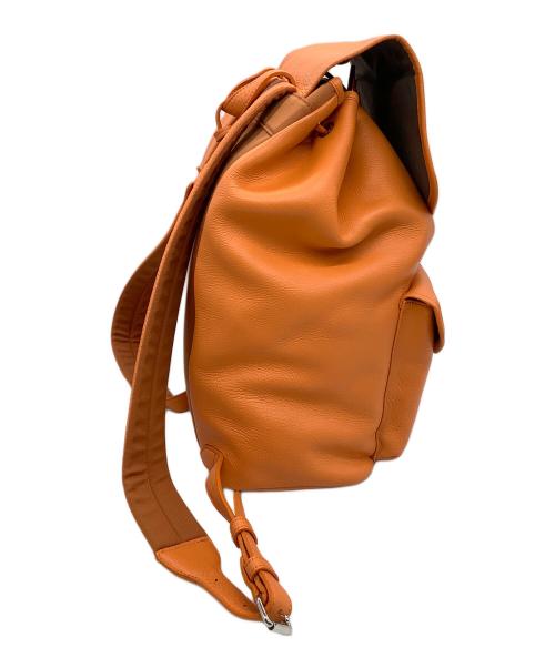 PELLE MORBIDA（ペッレモルビダ）PELLE MORBIDA (ペッレモルビダ) フラップバックパック オレンジの古着・服飾アイテム