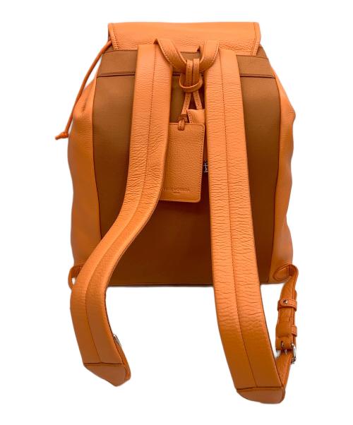 PELLE MORBIDA（ペッレモルビダ）PELLE MORBIDA (ペッレモルビダ) フラップバックパック オレンジの古着・服飾アイテム