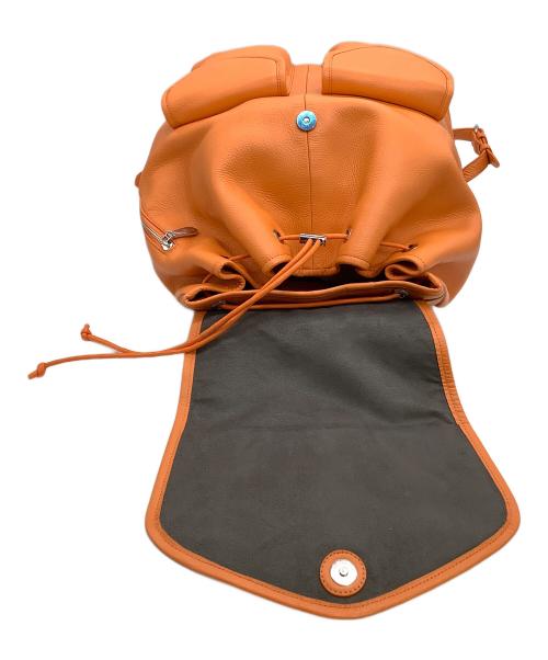 PELLE MORBIDA（ペッレモルビダ）PELLE MORBIDA (ペッレモルビダ) フラップバックパック オレンジの古着・服飾アイテム