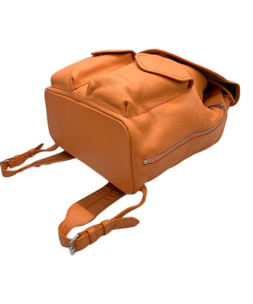 PELLE MORBIDA（ペッレモルビダ）PELLE MORBIDA (ペッレモルビダ) フラップバックパック オレンジの古着・服飾アイテム