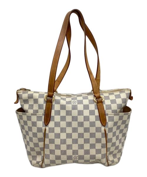 LOUIS VUITTON（ルイ ヴィトン）LOUIS VUITTON (ルイ ヴィトン) トートバッグ ダミエ・アズール 	トータリーPM  グレー×ホワイトの古着・服飾アイテム