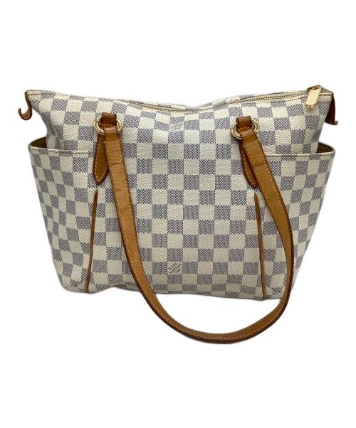 LOUIS VUITTON（ルイ ヴィトン）LOUIS VUITTON (ルイ ヴィトン) トートバッグ ダミエ・アズール 	トータリーPM  グレー×ホワイトの古着・服飾アイテム
