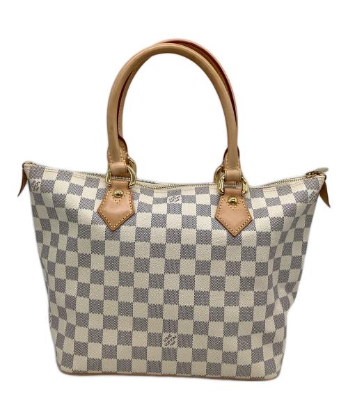LOUIS VUITTON（ルイ ヴィトン）LOUIS VUITTON (ルイ ヴィトン) トートバッグ ダミエ・アズール サレヤPM ホワイト×グレーの古着・服飾アイテム