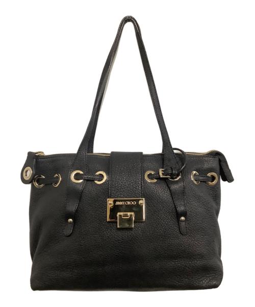 JIMMY CHOO（ジミーチュウ）JIMMY CHOO (ジミーチュウ) トートバッグ ブラックの古着・服飾アイテム