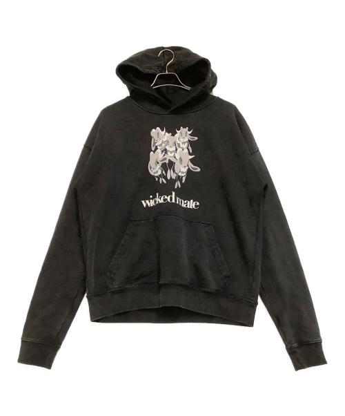 wicked mate（ウィキッドメイト）wicked mate (ウィキッドメイト) プルオーバーパーカー ブラック サイズ:XLの古着・服飾アイテム