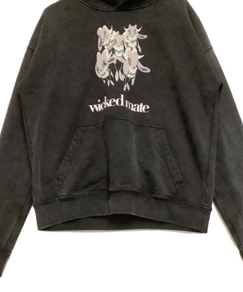 wicked mate（ウィキッドメイト）wicked mate (ウィキッドメイト) プルオーバーパーカー ブラック サイズ:XLの古着・服飾アイテム